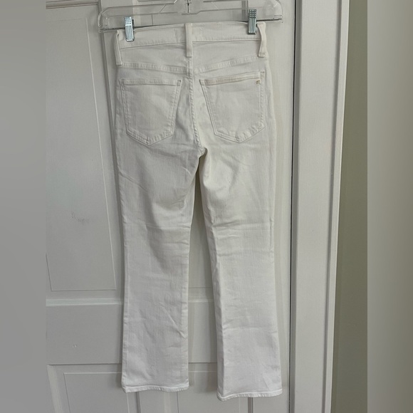 Madewell Mid-Rise Kick Out Jeans Pure White Womens size 24 Minimalist Casual - Picture 7 of 15